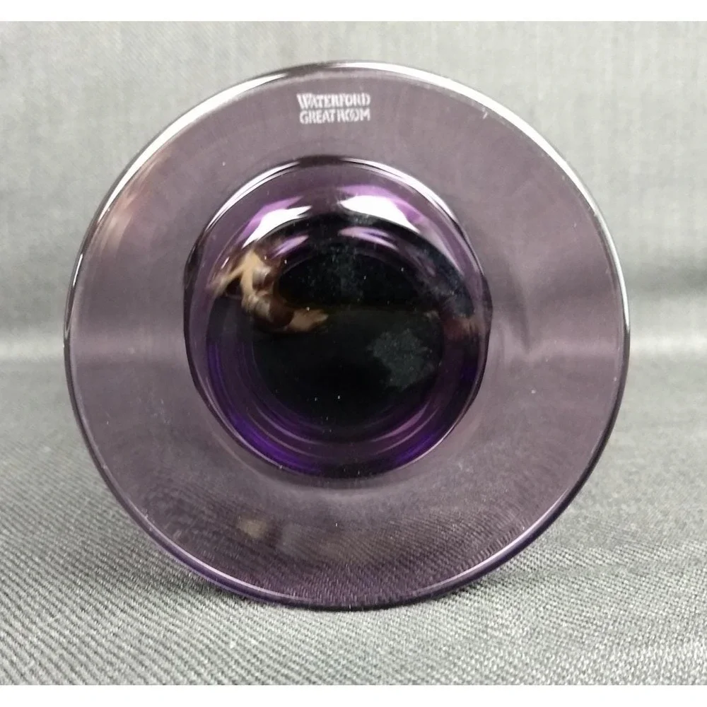 Waterford Crystal Great Room Water Goblet Darjeeling Series Amethyst Purple Logo
